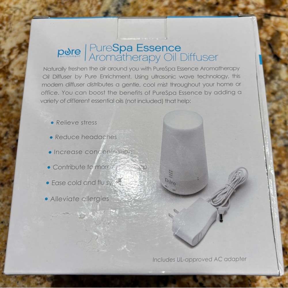 PureSpa Essence Aromatherapy Oil Diffuser - Pink - Picture 3 of 4